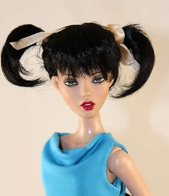 Black Pony Tail Wig Size 5-6 Style Mei  Monique Collection • $19.80