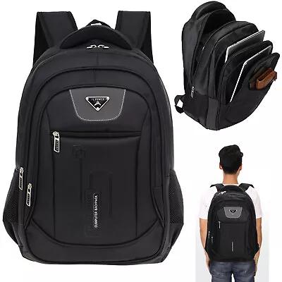 15.6 Inch Men Women Boys Laptop Backpack Waterproof School Travel Rucksack Bag • £13.99