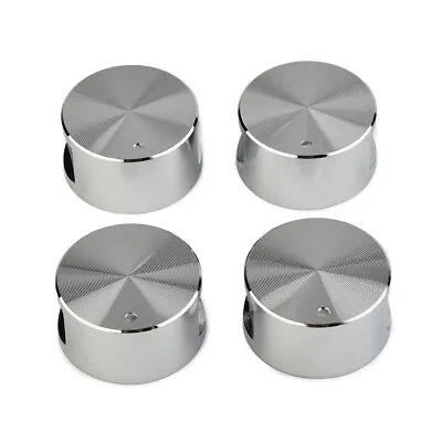 4x Metal Gas Cooker Oven Stove Knob Control Rotary-6mm Silver Universal • £7.07