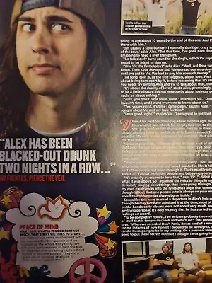 Vic Fuentes Pierce The Veil Alex Gaskarth All Time Low A4 Poster Kerrang Mag • $5.59