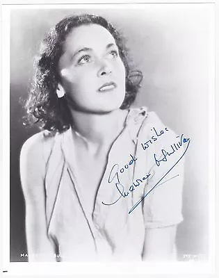 Authentic Maureen O'Sullivan Autograph 8x10 Black & White Photo - Tarzan Movies • $89.95