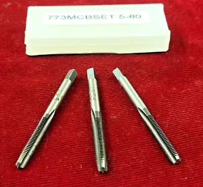 M5 X .80 Tap Set A1 469-05080 3PC Carbon Steel Taper Plug Bottom 5MM X 0.80 • $15.99