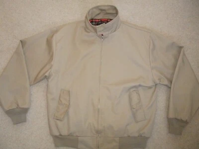 £19.99 • Buy King George Mens Beige/stone Tartan Lined Harrington Coat Jacket Size L Large