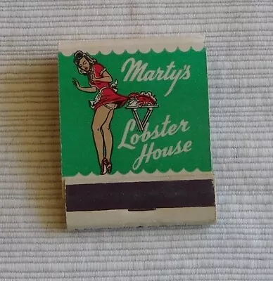 Girlie Matchbook Marty's Lobster House Virginia Beach VA. Full Skirt Pull • $10.50