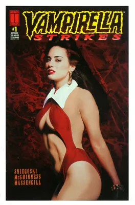COMIC: OCTOBER 1995 VAMPIRELLA STRIKES #1 (NM)  -  Front & Back PHOTO COVERS • $2.49