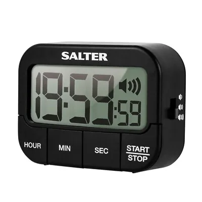 Salter Loud Digital Kitchen Timer Countdown Cooking Self Standing & Magnetic • £17.99