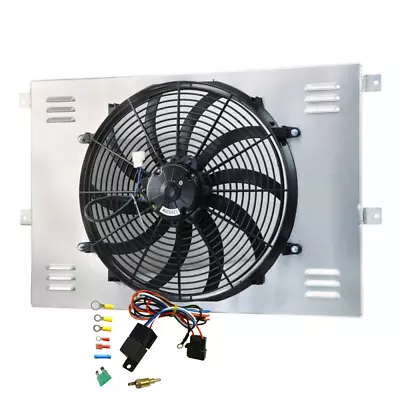 For 1971-1979 Dodge B/D/W Series Pickup Van Electric Radiator Fan+Shroud+Relay • $89