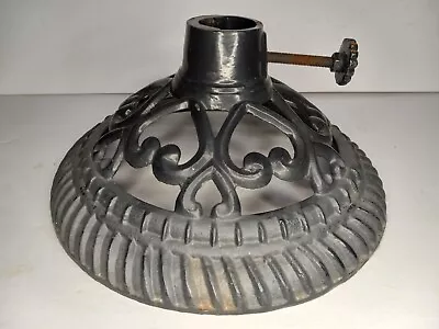 11  Vintage Cast Iron Ornate Round Flag Pole Tree Stand • $34.99