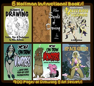 X6 MIKE HOFFMAN INSTRUCTIONAL DRAWING BOOKS! 20% Discount Off Cover Prices! • $59.95