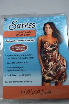 £19.63 • Buy Ultimate Beach Dress By Saress Brown/Tan Colors One Piece XL 16-18 NWT's!