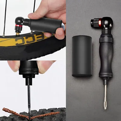 Mini CO2 Bike Pump Air Inflator Bicycle Tubeless Tire Repair Tool Hand Pump • $34