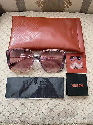 Missoni Women's Oversized Sunglasses / Multicolor / Pink Lens /with Case • £100