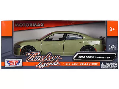 2023 Dodge Charger SXT Green Metallic  Timeless Legends  Series 1/24 Diecast Mod • $40.49