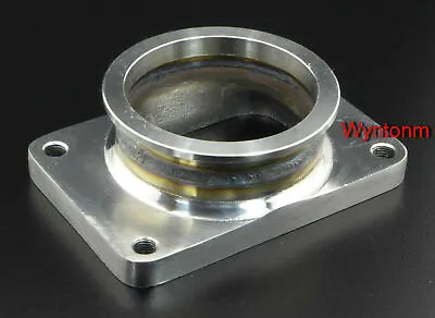 T6 GT5533R GT5541R Diesel Turbo Inlet To 3  V Band Stainless Tapped Adp Flange • $35.35