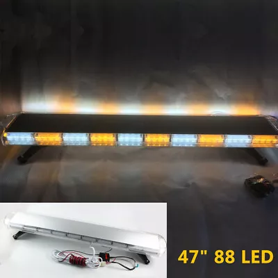 47  88W LED Strobe Light Emergency Beacon Warning Amber Car Roof Light Bar • $150