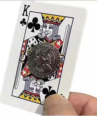 2X Magnetic Playing Cards Make Coins Vanish Easy Gimmick • £4.99