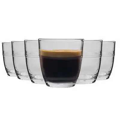 £8.99 • Buy Duralex Gigogne Glass Espresso Cups Shot Glasses Set 90ml X6