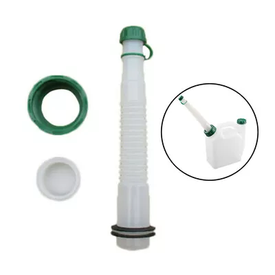 Flexible Car Fuel Jerry Can Spout Replacement With Stopper Vent Cap Parts Kit • $4.80