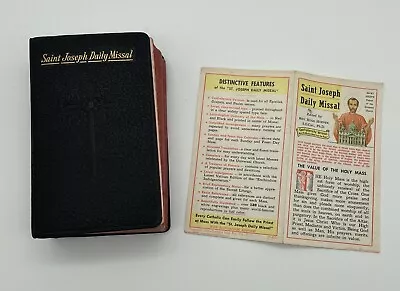 Vintage 1957 St. Joseph Daily Missal Catholic Prayer Book Confraternity W/insert • $45