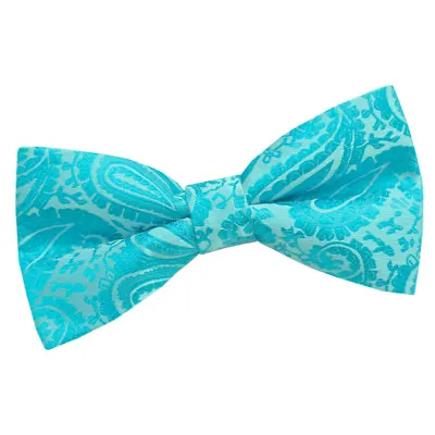 Mens Bow Tie Solid Plain Check Plaid Patterned Floral Paisley Polka Dot By DQT • £6.99