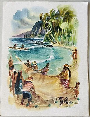 Matson Lines Cruise - Hawaiian Night Dinner Menu - March 1 1960 - S.S. Lurline • $15