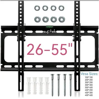 Tv Wall Bracket Mount Tilt Lcd Led Plasma 26 30 32 40 42 50 55 Inch For Lg Sony • £9.99