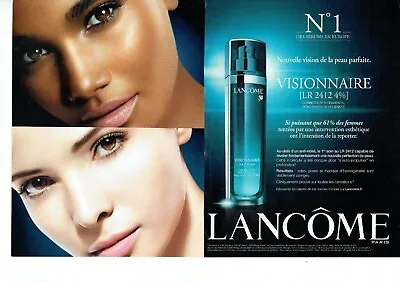 2013 Advertising 1220 Cosmetics Beauty Visionary Lancome 2 Page • £3.08