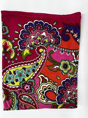 Vera Bradley Pink Swirls Plush Fleece Throw Blanket 50 X 80 Paisley Floral • $29.95