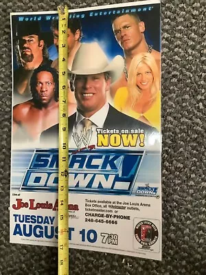Wwe Wwf Old School Vintage Event Poster Smackdown Jla Cena Jbl Ut Booker T • $15