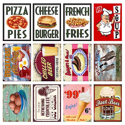 £4.84 • Buy Cafe/ Restaurants Retro Metal Signs/Plaques Man Cave, Cool Novelty Gift 4