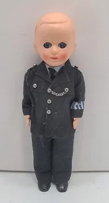 Officer Police Celluloid Doll 6  Vintage 1960s Doll BT7 • $15