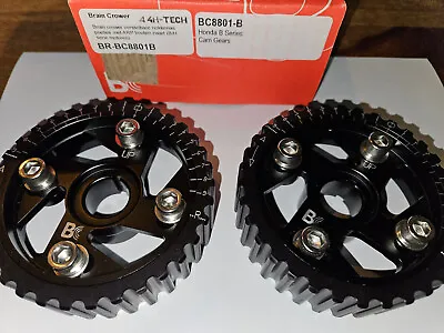 BC8801B Honda B Series Brian Crower Black Adjustable Cam Gears B16A2 B18C B18C6  • $227.23