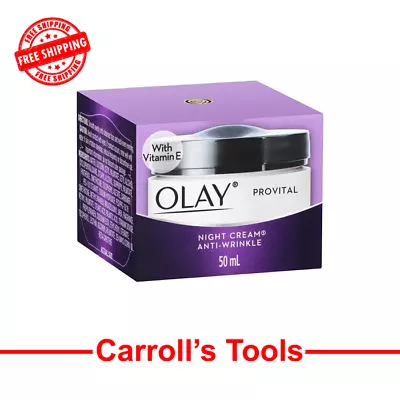 Olay Anti-Wrinkle Provital (NIGHT) Cream For Mature Skin 50 Ml • $18.98