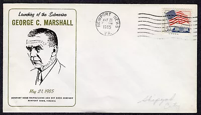 1965 USS George C. Marshall (SSN-654) Launched MY684 • $1.50