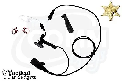 Quick Release Police Earpiece Coyote Lapel Mic Motorola XPR6380 XPR6350 XPR6550 • $69.95