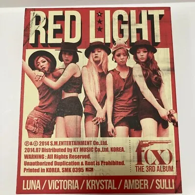 F(x) The 3rd Album CD Red Light Photocard Korea Press Wild Cats Ver USED • $87.87