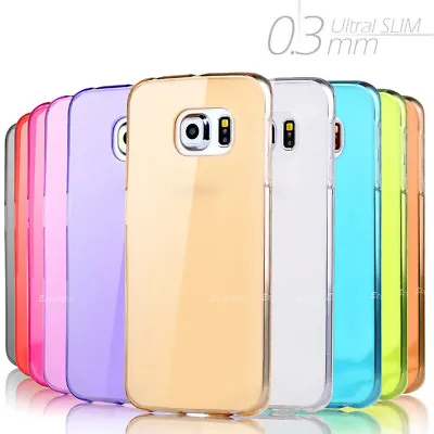 Ultra Slim High Gloss Frosted Crystal Gel Case Cover For Samsung S7 S8 S9 Plus • $2.95