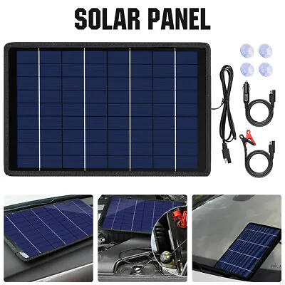 Portable 100W 12V Solar Panel Trickle Battery Charger Car Van Caravan Boat • £21.10