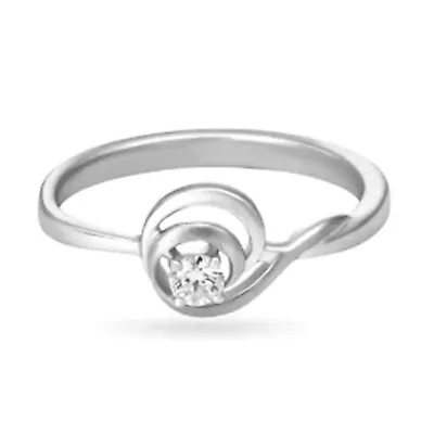 £0.01 • Buy 14KT White Gold 0.48Ct Round Shape 5.00mm G-H VS2 Natural Diamond Women's Ring