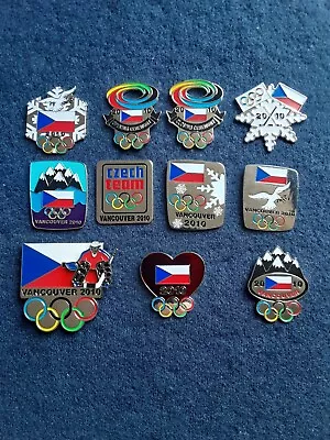 2010 VANCOUVER  CZECHOSLOVAKIA NOC National Olympic Committee PIN SET • $125