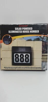 £17.27 • Buy Ultracharge  Electrical  Solar Powered   ILLuminated House Number Brand New