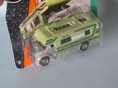 Matchbox Camper Van Caravan Tourer RV Silver Green Camping Toy Model Car 70mm B • £14.99