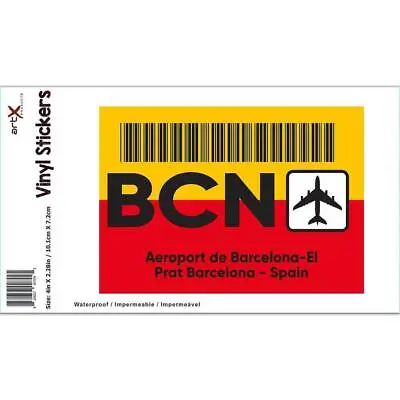 £3.40 • Buy Gift Sticker : Spain Aeroport De Barcelona-El Prat BCN Travel Airline Pilot
