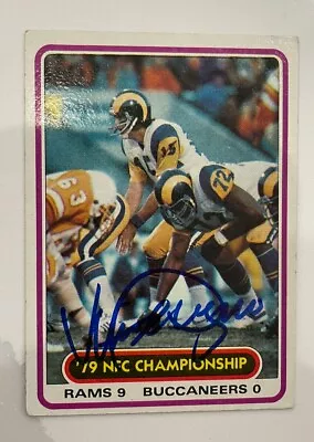 VINCE FERRAGAMO 1980 TOPPS AUTOGRAPHED SIGNED FOOTBALL CARD Beautiful LA Rams • $12.99