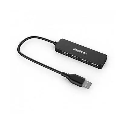 Simplecom CH241 25cm 4 Port Ultra Compact USB 2.0 Hub • $11