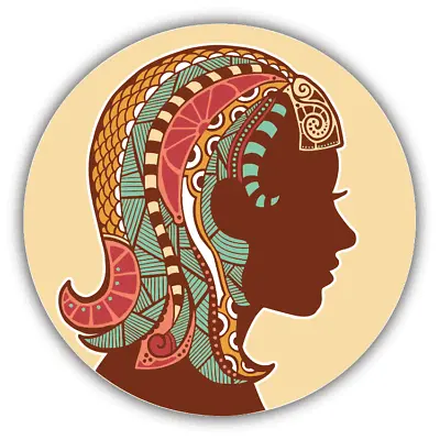 Virgo Zodiac Sign Ornament Car Bumper Sticker Decal • $2.75