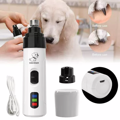 5V Pet Dog Cat Nail Claw Grooming Grinder Trimmer Electric Nail File Cutter 1PC • £12.99