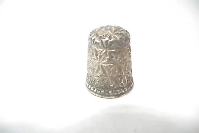 Thimble Vintage Floral Steel Lined?  Marked 9 Has 3 Holes • $5.99