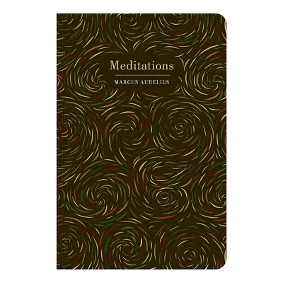 Meditations Marcus Aurelius Emperor Hardback Book Black & Gold Classic Chiltern • £15.99