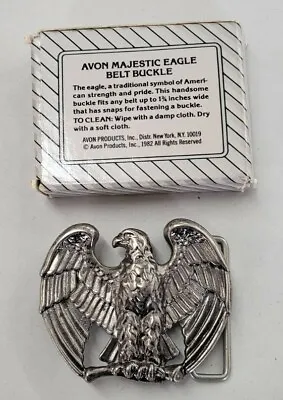 Vintage 1982 Avon Majestic Eagle Belt Buckle W Original Box • $10.95